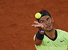 panl Rafael Nadal bhem druhého kola Roland Garros.