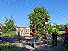 U Velkého Oseka na Kolínsku se srazil rychlík s osobním autem. (2.6.2021)