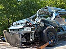 U Velkého Oseka na Kolínsku se srazil rychlík s osobním autem. (2.6.2021)