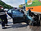 Smrteln nehoda u ernho Mostu v Praze (9.6.2021)