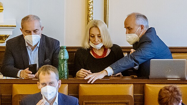 Slo�en�m slibu nov� poslankyn� Olgy Sommerov� za�ala �tern� jedn�n� Sn�movny. (1. �ervna 2021)