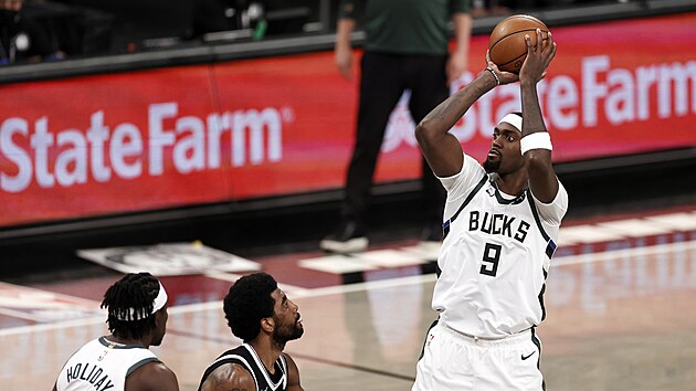 Bobby Portis z Milwaukee pl v utkn proti Brooklynu.