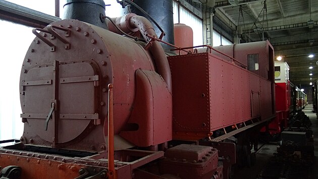 Původní lokomotiva Líšeňské dráhy Žerotín (400.01) je uchována v depozitáři...