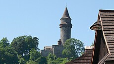 Pohled na v Trúbu, dominující malebnému moravskému msteku tramberk. Tato...