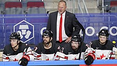 Kanadský trenér Gerard Gallant bhem semifinále MS proti USA.