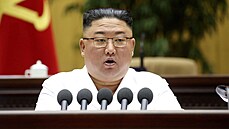 Severokorejský lídr Kim ong-un na snímku z 9. dubna 2021