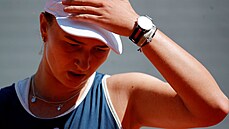 Barbora Krejíková v osmifinále Roland Garros