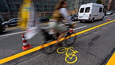 Pop-up pruhy pro cyklisty byly v mnichovských ulicích vyznaeny poátkem...