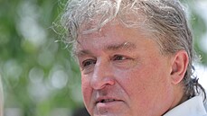 Poslanec KS�M Ji�í Dolej� p�i zahájení volební kampan� strany na pra�ském...