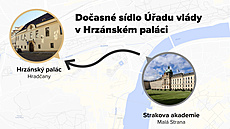 Doasné sídlo Úadu vlády v Hrzánském paláci