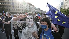 Demonstranti z hnutí Milion chvilek došli na Václavské náměstí, kde vystoupí... | na serveru Lidovky.cz | aktuální zprávy