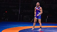 Artur Omarov na olympijské kvalifikaci v Sofii.