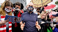 Lídr hnutí Otevené Rusko Alexej Pivovarov na jednom z mítink proti zmnám...