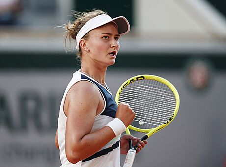 Barbora Krejíková v semifinále Roland Garros