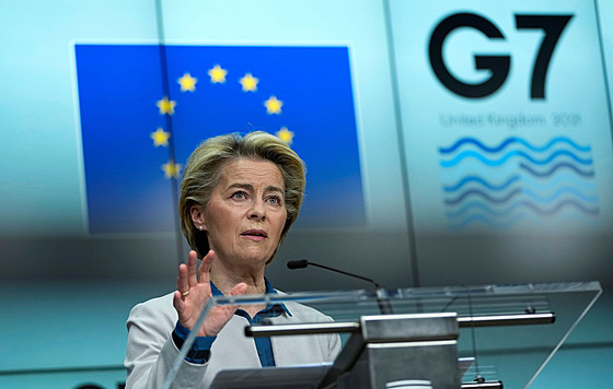 Pedsedkyn Evropské komise Ursula von der Leyenová (10. ervna 2021)