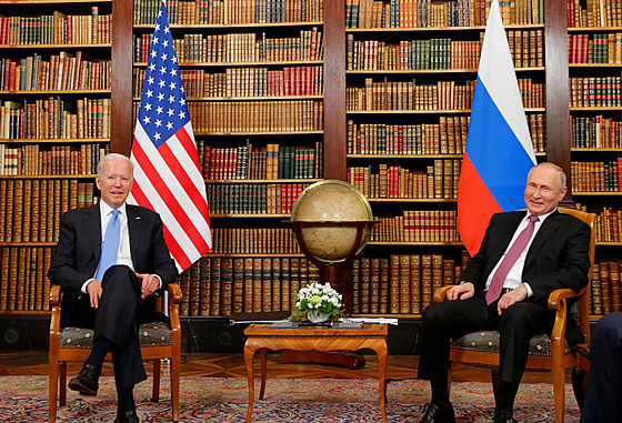 Prezidenti USA a Ruska Joe Biden a Vladimir Putin se seli v enevské vile La Grange. (16. ervna 2021)