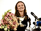 Barbora Krejíková jako erstvá vítzka Roland Garros odpovídá eským novinám.