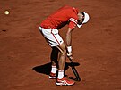 Novak Djokovi ve finále Roland Garros