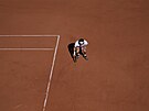Stefanos Tsitsipas bhem finále Roland Garros