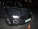 Na parkoviti u obchodnho domu Horn Ln v Olomouci se stala dopravn nehoda...