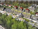 Developer Jaroslav Tek v lokalit plnuje postavit 20 dom s asi 300 byty,...