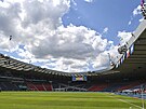 Stadion Hampden Park v Glasgow je pipravený na utkání mezi Chorvatskem a...