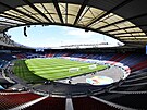 Stadion Hampden Park v Glasgow, djit utkání mistrovství Evropy mezi domácím...