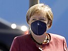 Nmecká kancléka Angela Merkelová na summitu NATO (14. ervna 2021)