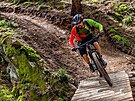 Spolek dol sportu vybudoval pro bikery v lesch a na svazch u Vru na...
