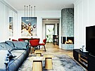 Apartmán v Bratislav - vizualizace: v interiéru se objevují materiály bohaté...
