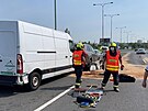 Hromadná nehoda ty vozidel na Jiní spojce.  (16.6.2021)