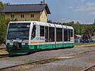 Motorová jednotka Regiosprinter spolenosti Die Länderbahn CZ ve stanici Luná...