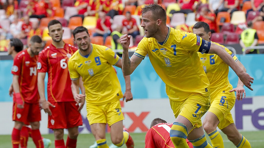 Ukrajina - S. Makedonie 2:1, favorit nedal penaltu a o výhru se strachoval