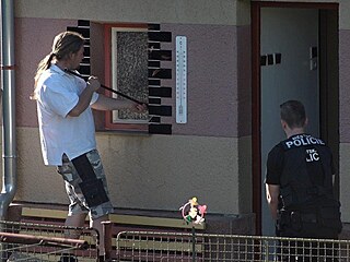 Pes pokousal staršího muže v Poříčí nad Sázavou. (15.6.2021)