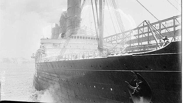 Lusitania v roce 1910
