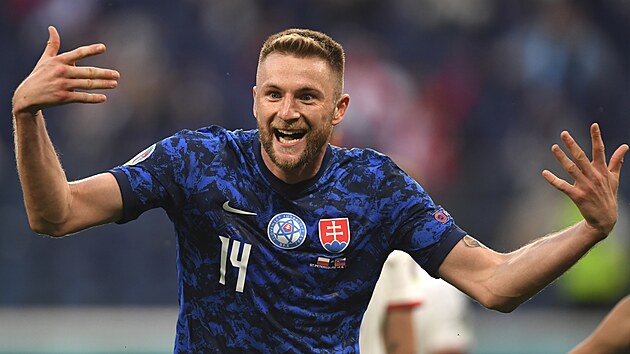 Slovensk obrnce Milan kriniar slav svj gl do st Polska.