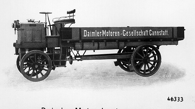 Pětitunka Daimler z roku 1898