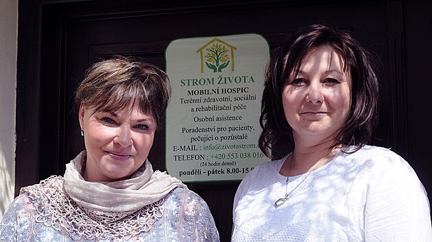 Pracovnice hospicu Strom ivota Markta Blinkov a Marie Rykov