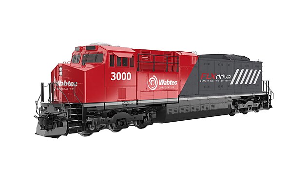 Americk vrobce lokomotiv Wabtec vkld velk nadje do bateriovho pohonu lokomotiv. Na snmku lokomotiva FLXdrive.