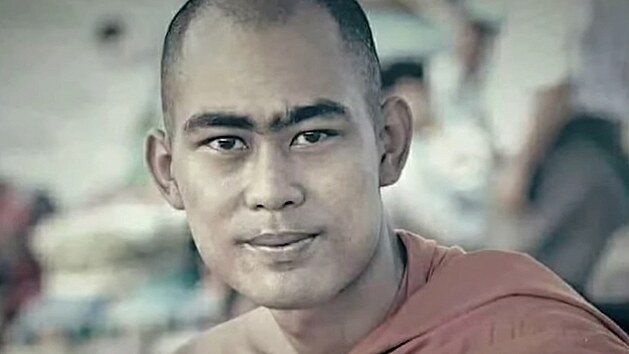 Buddhistický mnich Kajthara, který se přidal na stranu barmských rebelů proti vojenské juntě. 