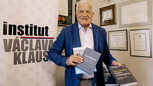 Vclav Klaus k pleitosti svch 80. narozenin napsal tyi nov knihy. (18. ervna 2021)