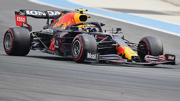 Sergio Prez z Red Bullu v kvalifikace Velk ceny Francie F1.