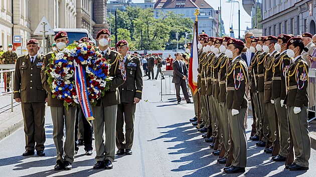 Pietní vzpomínka při příležitosti 79. výročí atentátu na Reinharda Heydricha a boje čs. parašutistů. (18.06.2021)