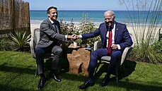 Emmanuel Macron a Joe Biden na summitu G7 (12. ervna 2021)