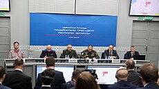 Zadr�ený b�loruský opozi�ní noviná� Raman Pratasevi� vystoupil na tiskové...