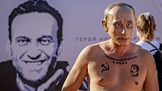 Demonstrace za osvobození Alexeje Navalného v �enev� (15. �ervna 2021)