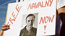Demonstrace za osvobození Alexeje Navalného v enev (15. ervna 2021)