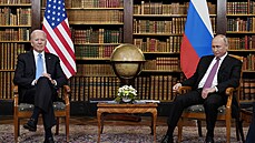 Prezidenti Joe Biden a Vladimir Putin na schzce v enev (16. ervna 2021)