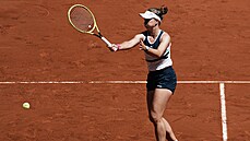 Barbora Krejíková ve finále tyhry na Roland Garros.