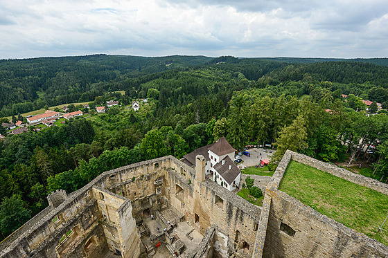Výhled z hradu Landtejn